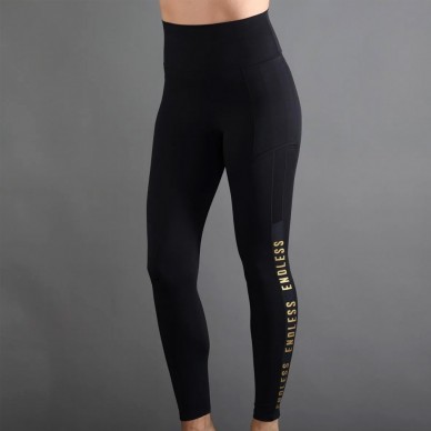Leggings Endless Syncro black gold