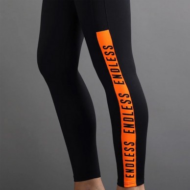 Leggings Endless Syncro black orange