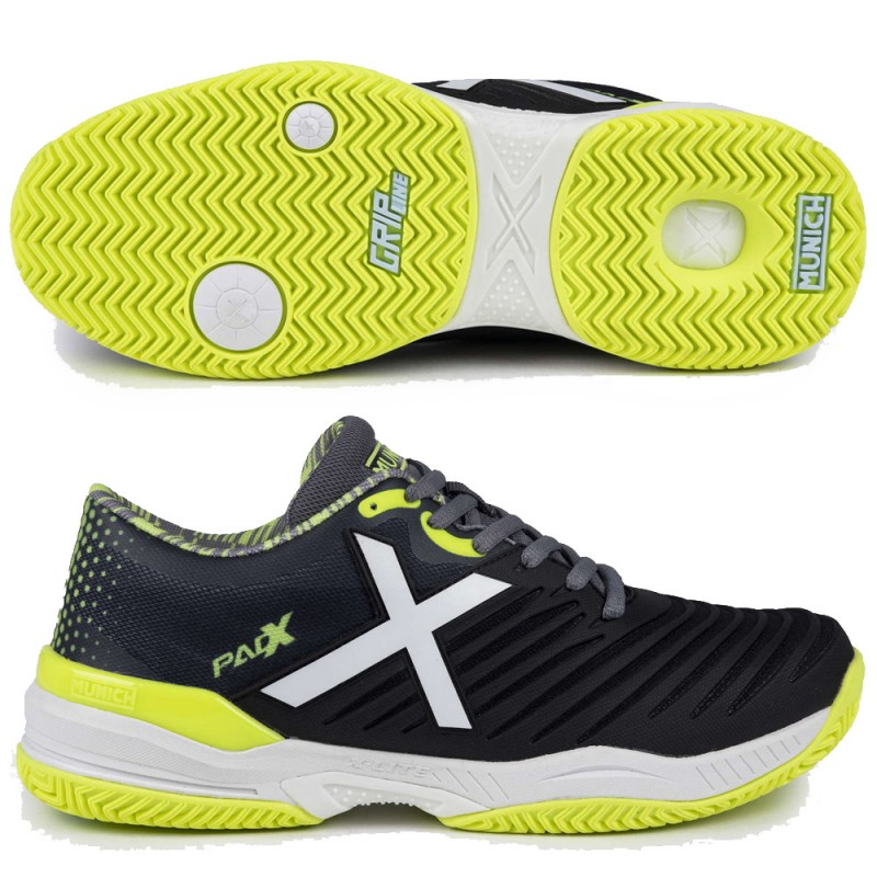 Munich Padx 48 black yellow 2024 Padel Shoes Munich Padx 48 black yellow 2024 Padel Shoes