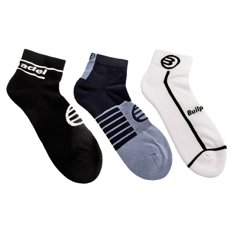 Bullpadel BP2410L black blue shadow socks Bullpadel BP2410L black blue shadow socks