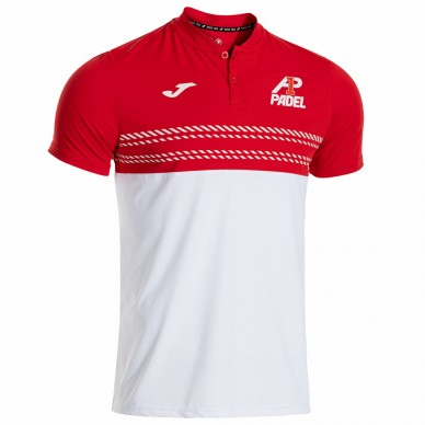 Polo Joma A1 Padel white red