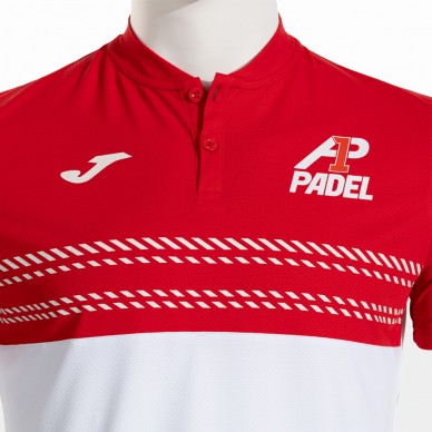 Polo Joma A1 Padel white red