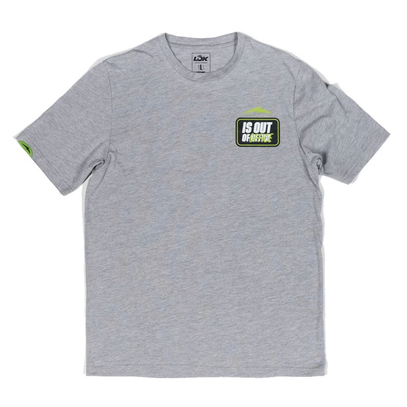 T-shirt Lok Out Of Office By Mr. M grey T-shirt Lok Out Of Office By Mr. M grey