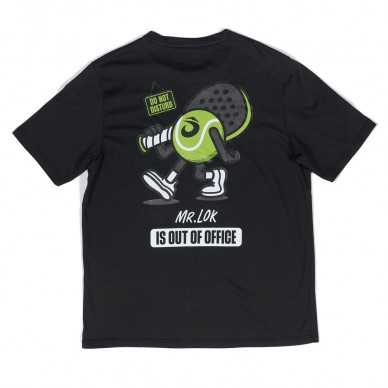 T-shirt Lok Out Of Office By Mr. M black