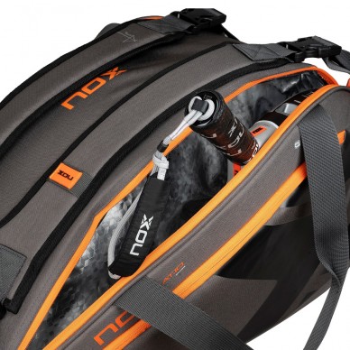 Nox AT10 Team gray orange 2024 padel bag
