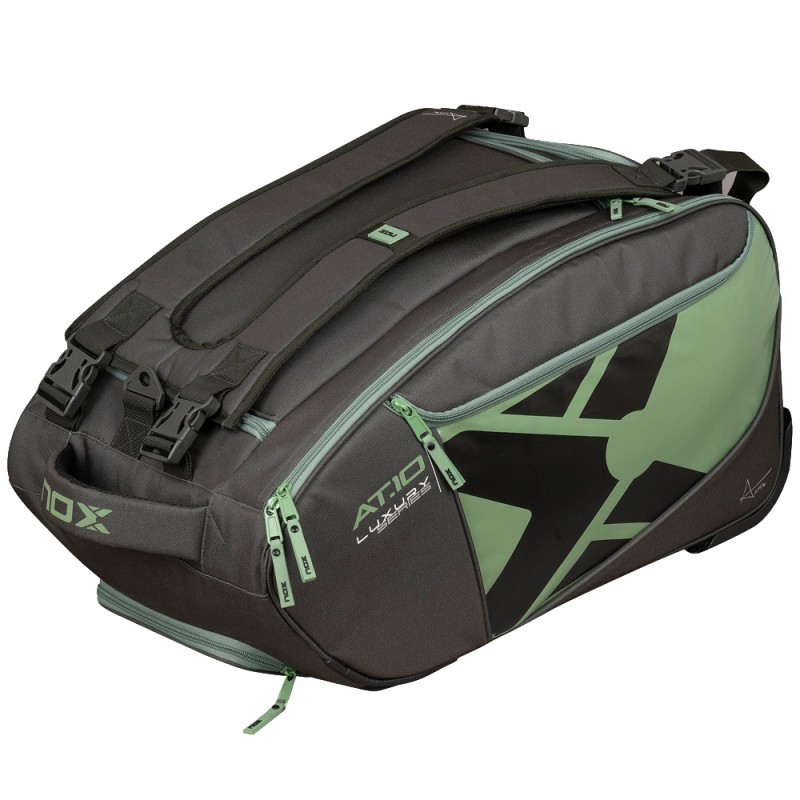Nox AT10 Competition Green Trolley 2025 Padel Bag Nox AT10 Competition Green Trolley 2025 Padel Bag