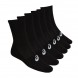 socks Asics 6PPK Crew black