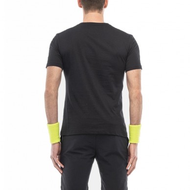 T-shirt Hydrogen Sketch navy blue fluorescent yellow