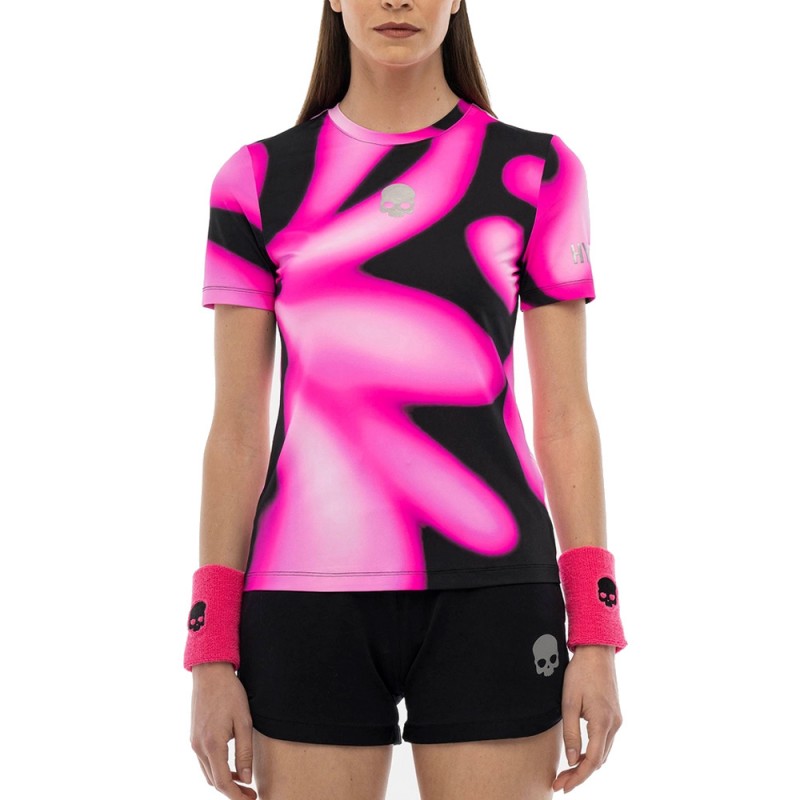 T-shirt Hydrogen Psychedelic Tech Fuchsia