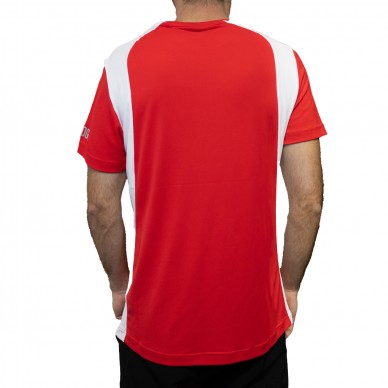 T-shirt Hydrogen Inlay Tech red white