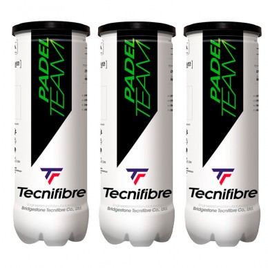 Pack of 3 Tecnifibre Padel Team ball