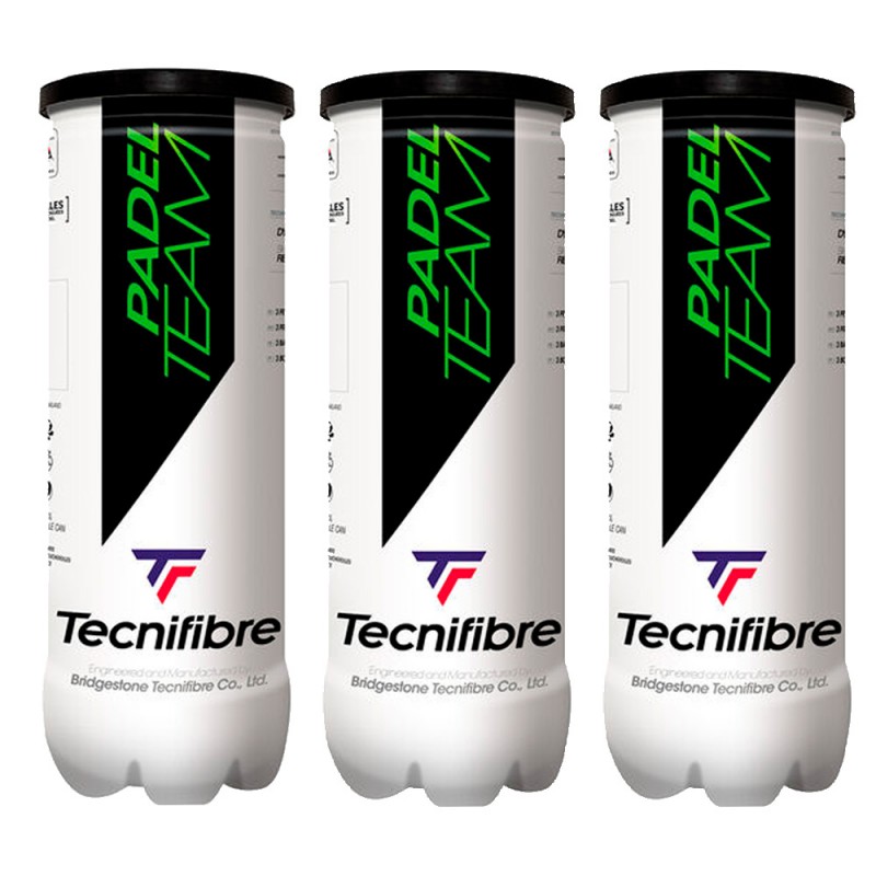 Pack of 3 Tecnifibre Padel Team ball Pack of 3 Tecnifibre Padel Team ball