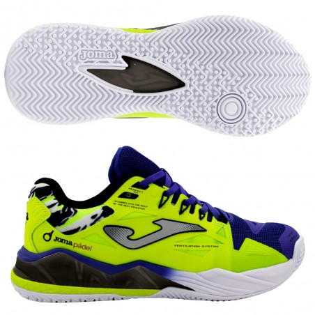 Joma Spin Men 2509 royal yellow padel shoes 2024