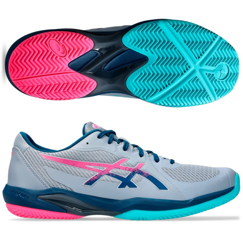 Asics Solution Swift FF 2 grey mako blue 2025 padel shoes Asics Solution Swift FF 2 grey mako blue 2025 padel shoes