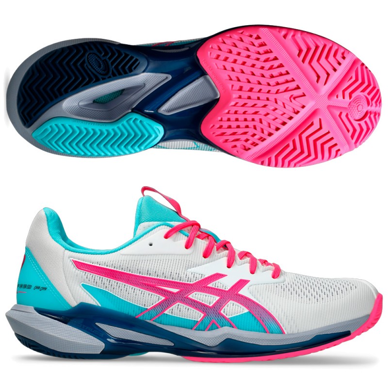 Asics Solution Speed FF 3 Padel White Hot Pink 2025 Padel Shoes Asics Solution Speed FF 3 Padel White Hot Pink 2025 Padel Shoes