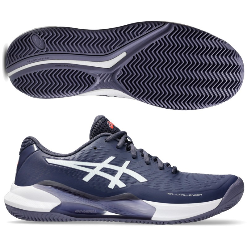 Asics Gel Challenger 14 Clay indigo fog white 2025 padel shoes Asics Gel Challenger 14 Clay indigo fog white 2025 padel shoes
