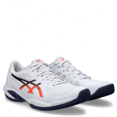Asics Solution Swift FF 2 Clay white nova orange 2025 padel shoes