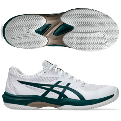 Asics Game FF Clay white saxon green 2025 padel shoes