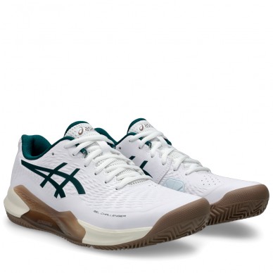 Asics Gel Challenger 14 Clay white saxon green 2025 padel shoes