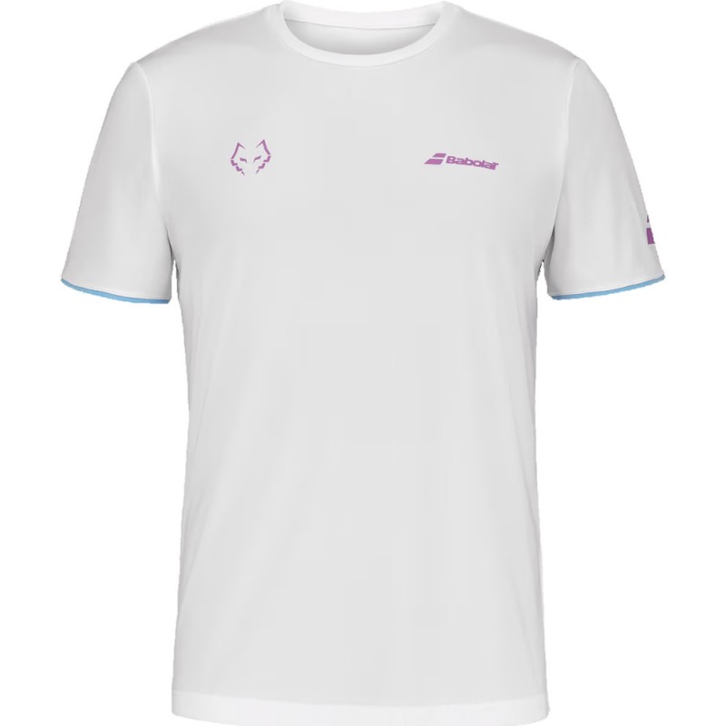 T-shirt Babolat Crew Neck Tee Lebrón White T-shirt Babolat Crew Neck Tee Lebrón White