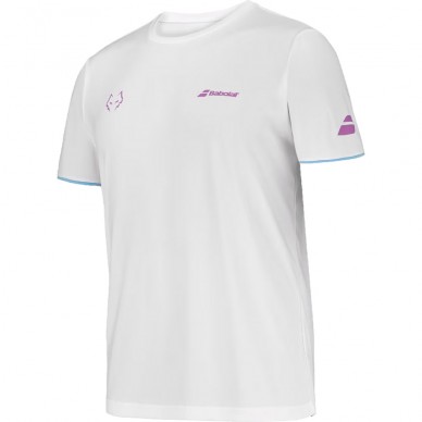 T-shirt Babolat Crew Neck Tee Lebrón White