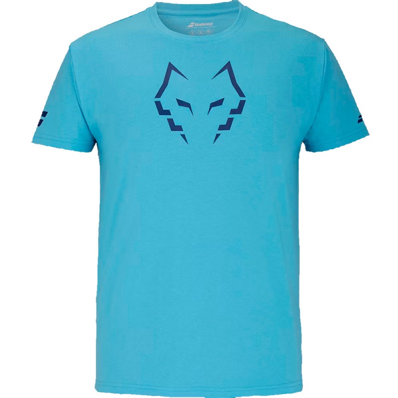 T-shirt Babolat Cotton Tee Lebrón Cyan Blue T-shirt Babolat Cotton Tee Lebrón Cyan Blue