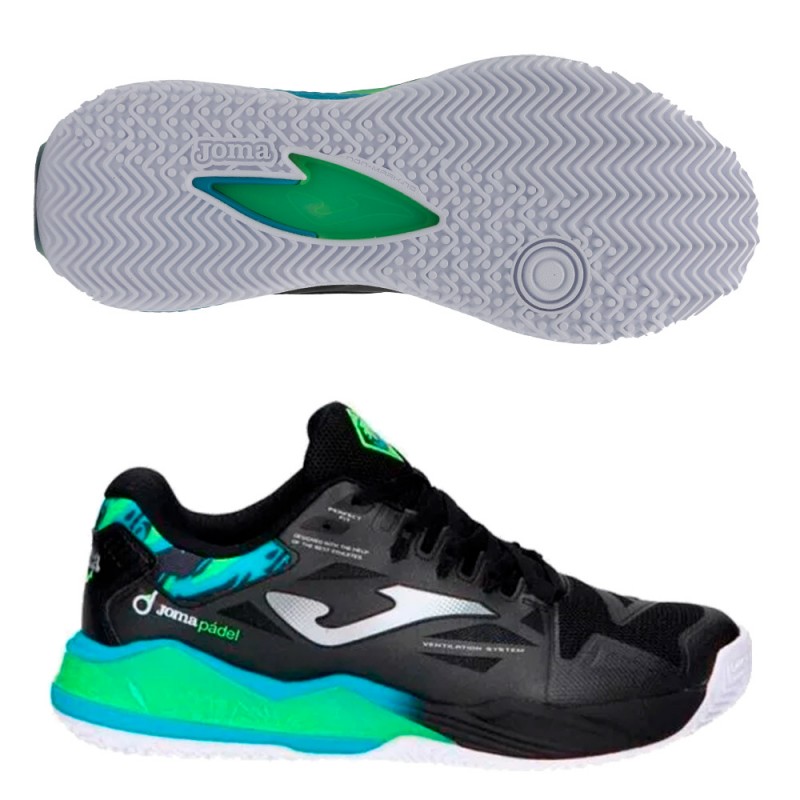 Joma Spin Men 2501 Padel Shoes Black 2025