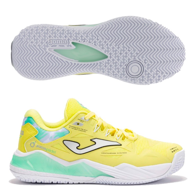 Joma Spin Lady 2509 Yellow 2025 Padel Shoes Joma Spin Lady 2509 Yellow 2025 Padel Shoes