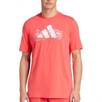 T-shirt Adidas M TNS Logo red