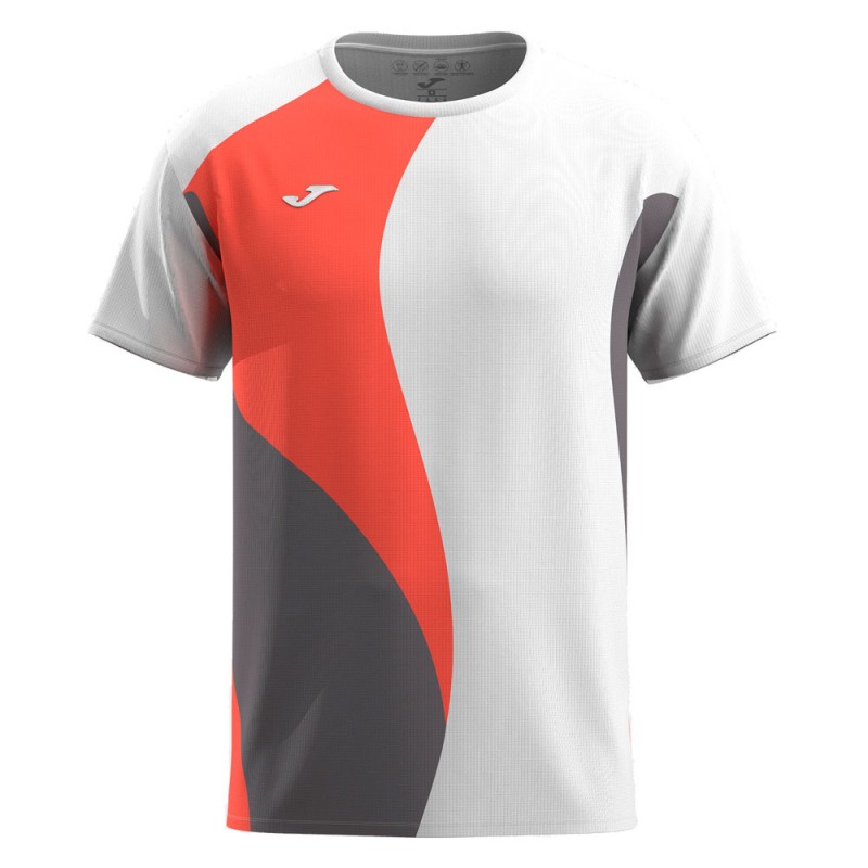 T-shirt Joma Torneo white coral