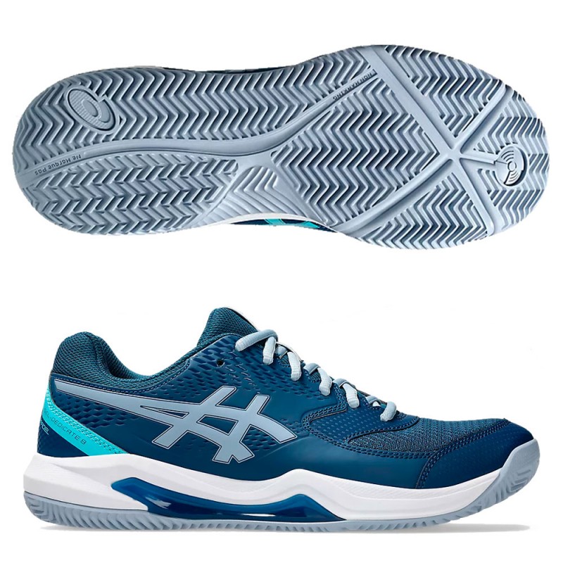 Asics Gel Dedicate 8 Padel Mako Blue Grey Blue 2025 Padel Shoes