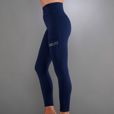Leggings Endless Cross Pocket Navy Blue