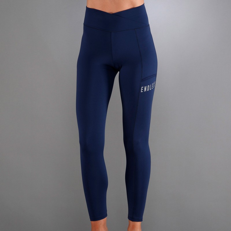Leggings Endless Cross Pocket Navy Blue Leggings Endless Cross Pocket Navy Blue