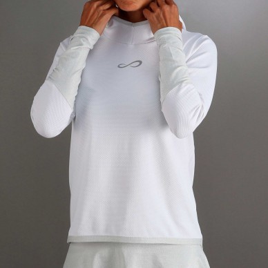 sweatshirt Endless Breath Line White Silver