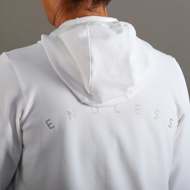 sweatshirt Endless Breath Line White Silver