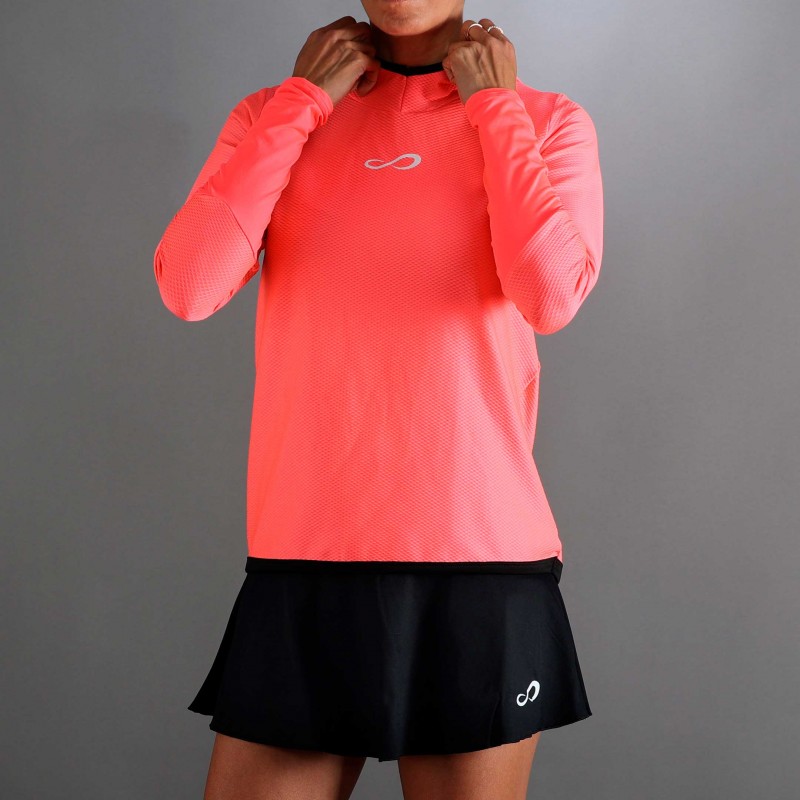 Sweatshirt Endless Breath Line Bright Coral