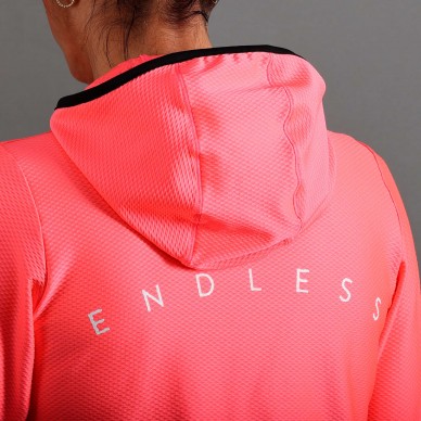 Sweatshirt Endless Breath Line Bright Coral