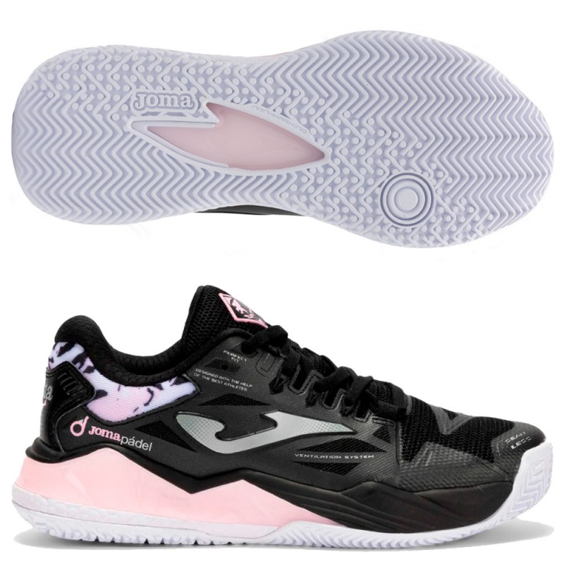 Joma Spin Lady 2501 Black 2025 Padel Shoes