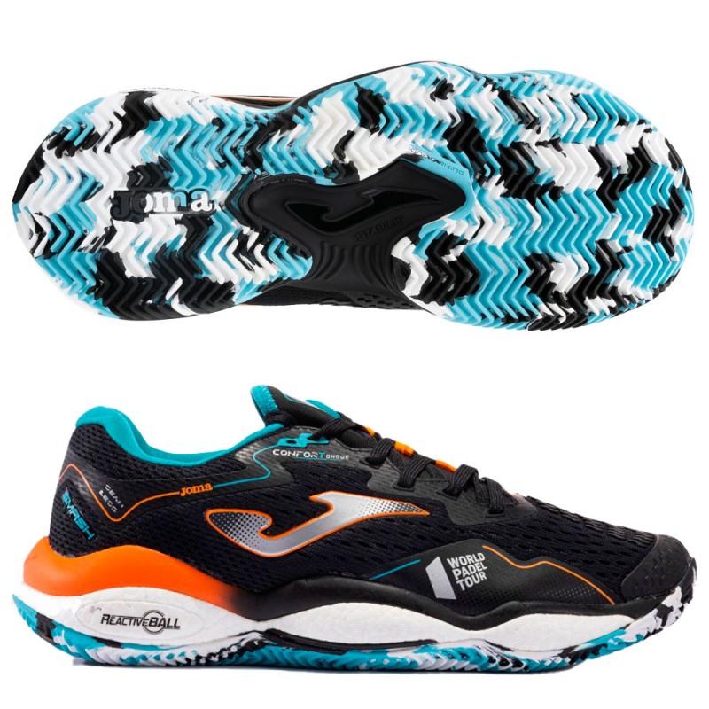 Joma Smash 2301 black turquoise 2024 padel shoes Joma Smash 2301 black turquoise 2024 padel shoes