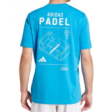 T-shirt Adidas M Padel Light blue