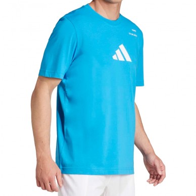 T-shirt Adidas M Padel Light blue