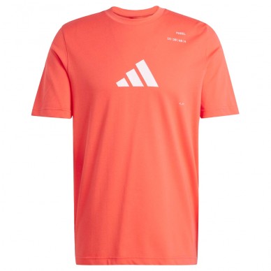 T-shirt Adidas M Padel red