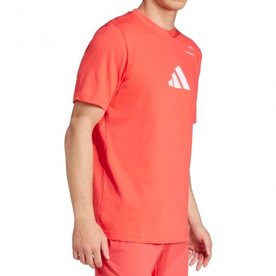 T-shirt Adidas M Padel red