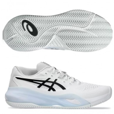 Asics Gel Resolution X Clay white black 2025 Padel Shoes