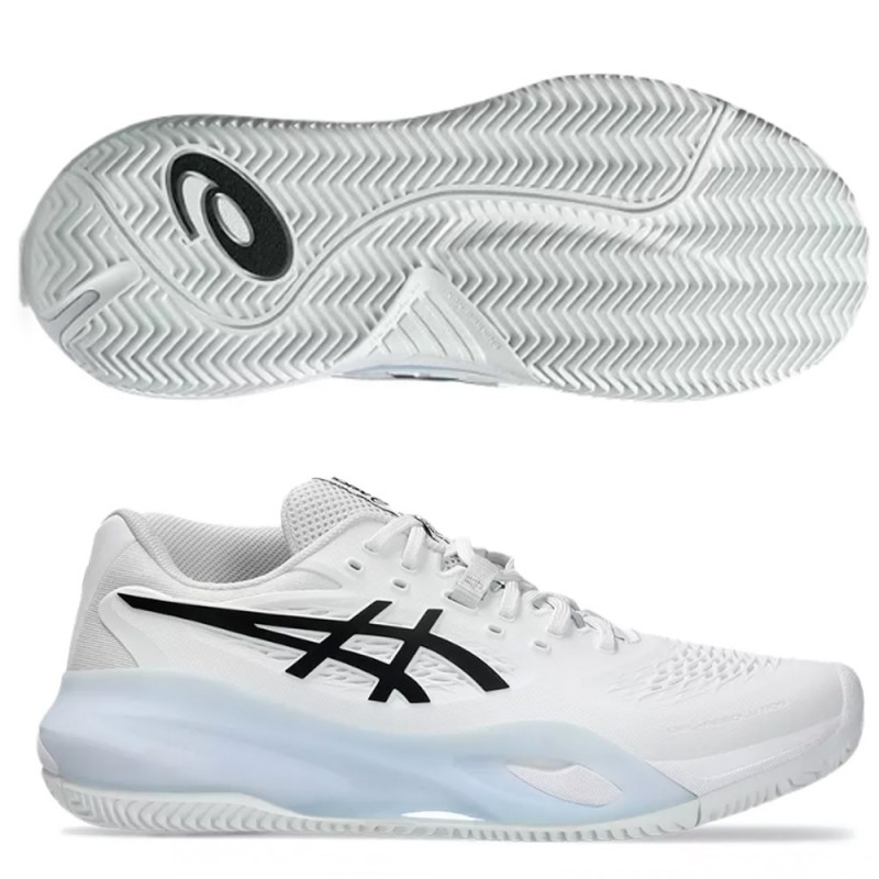 Asics Gel Resolution X Clay white black 2025 Padel Shoes