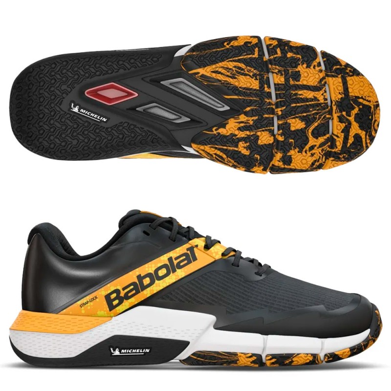 Babolat Movea 2 Men Black Saffron 2025 Padel Shoes Babolat Movea 2 Men Black Saffron 2025 Padel Shoes