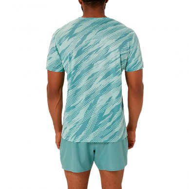 T-Shirt Asics Core All Over Print SS Top Oasis Green