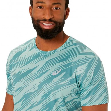 T-Shirt Asics Core All Over Print SS Top Oasis Green