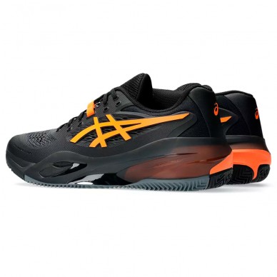 Asics Gel Resolution X Clay black shocking orange 2025 padel shoes