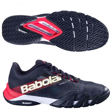 Babolat Jet Premura 2 Men black tomato red 2025 Padel shoes